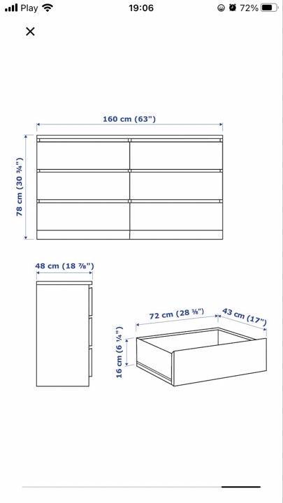 Komoda biala IKEA