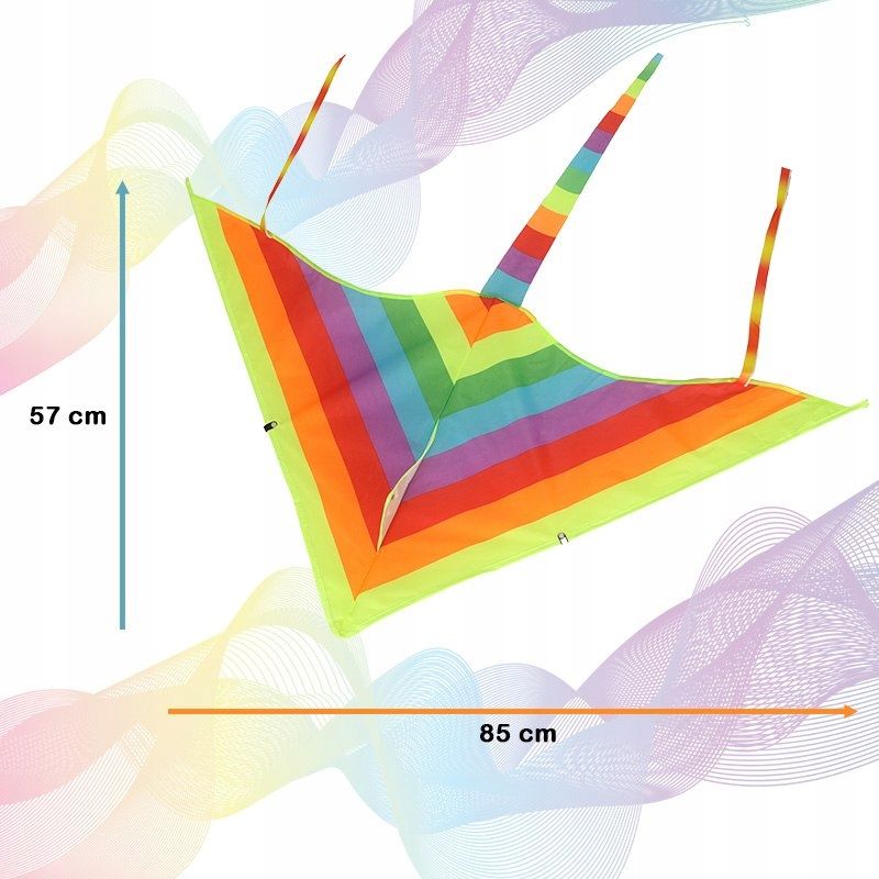 Latawiec Trójkątny Tęczowy Dla Początkujących