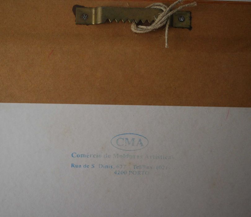 Quadro Bordado Ponto de Cruz "Palhaço" 50 cm x 30,5 cm