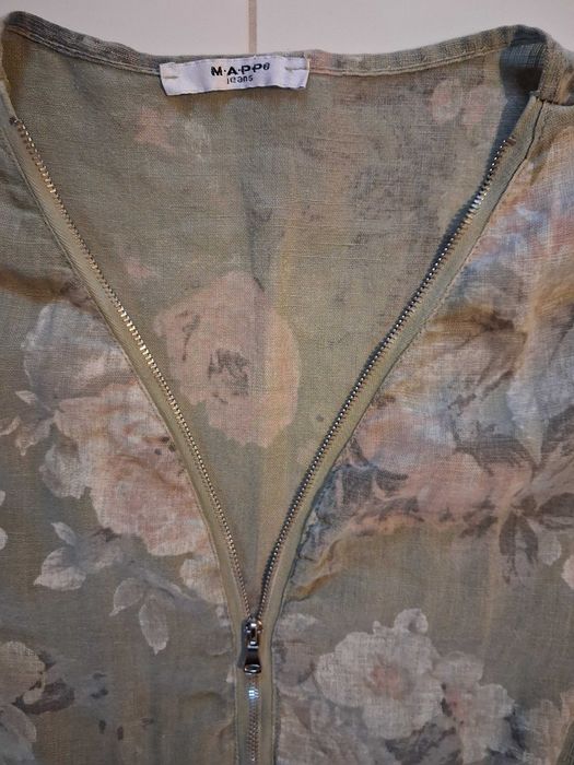 Piękna, lniana sukienka włoska, r. XXL/XL.