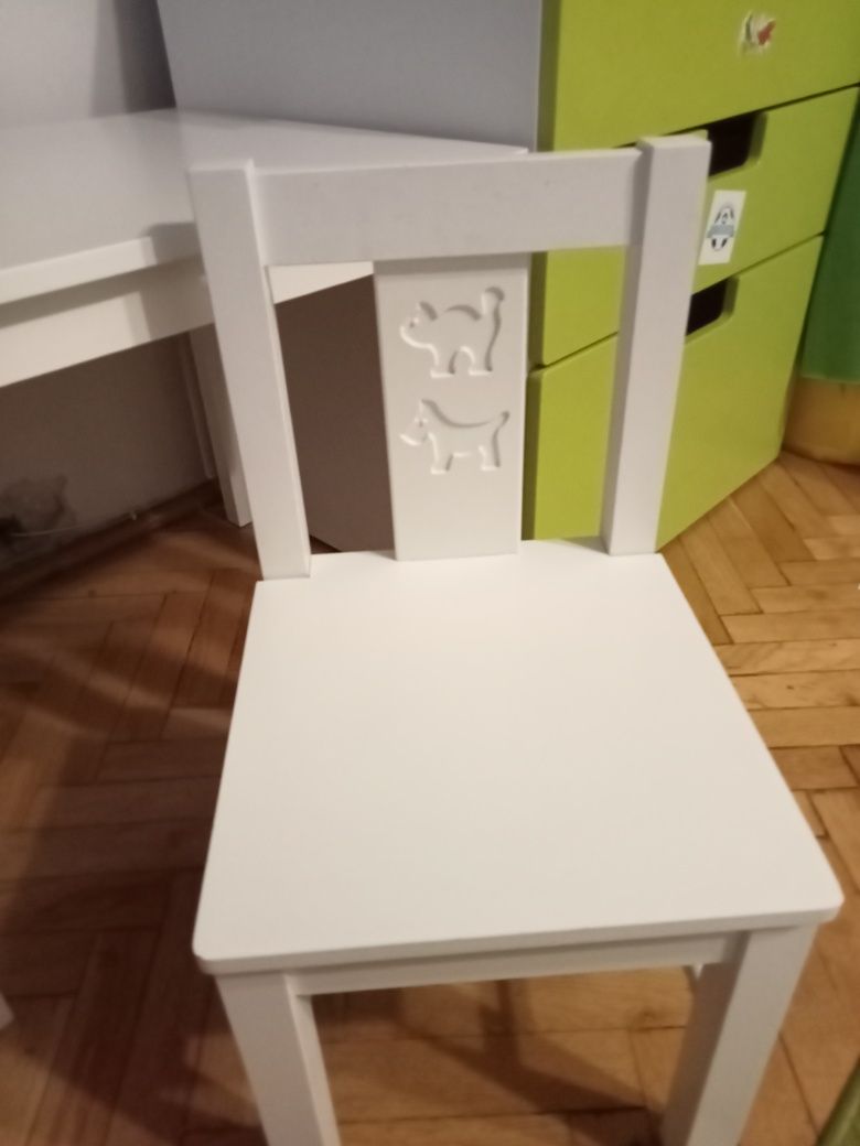 Stolik dziecięcy i krzesło KRITTER IKEA