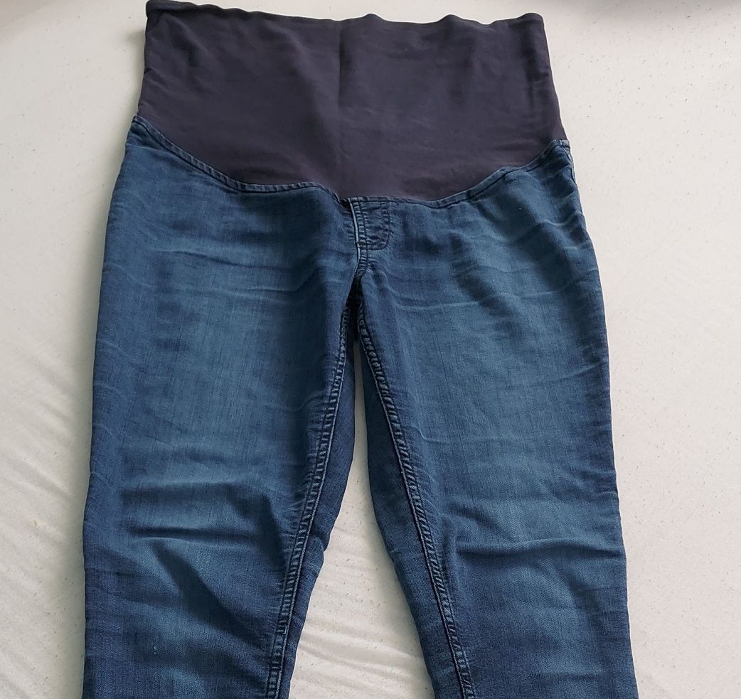 Spodnie ciążowe,  jeansy ciążowe hm h&m mama 40 L