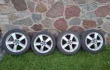 Felgi 17 5x108 DEZENT z Oponami zimowymi Riken 225/45/17