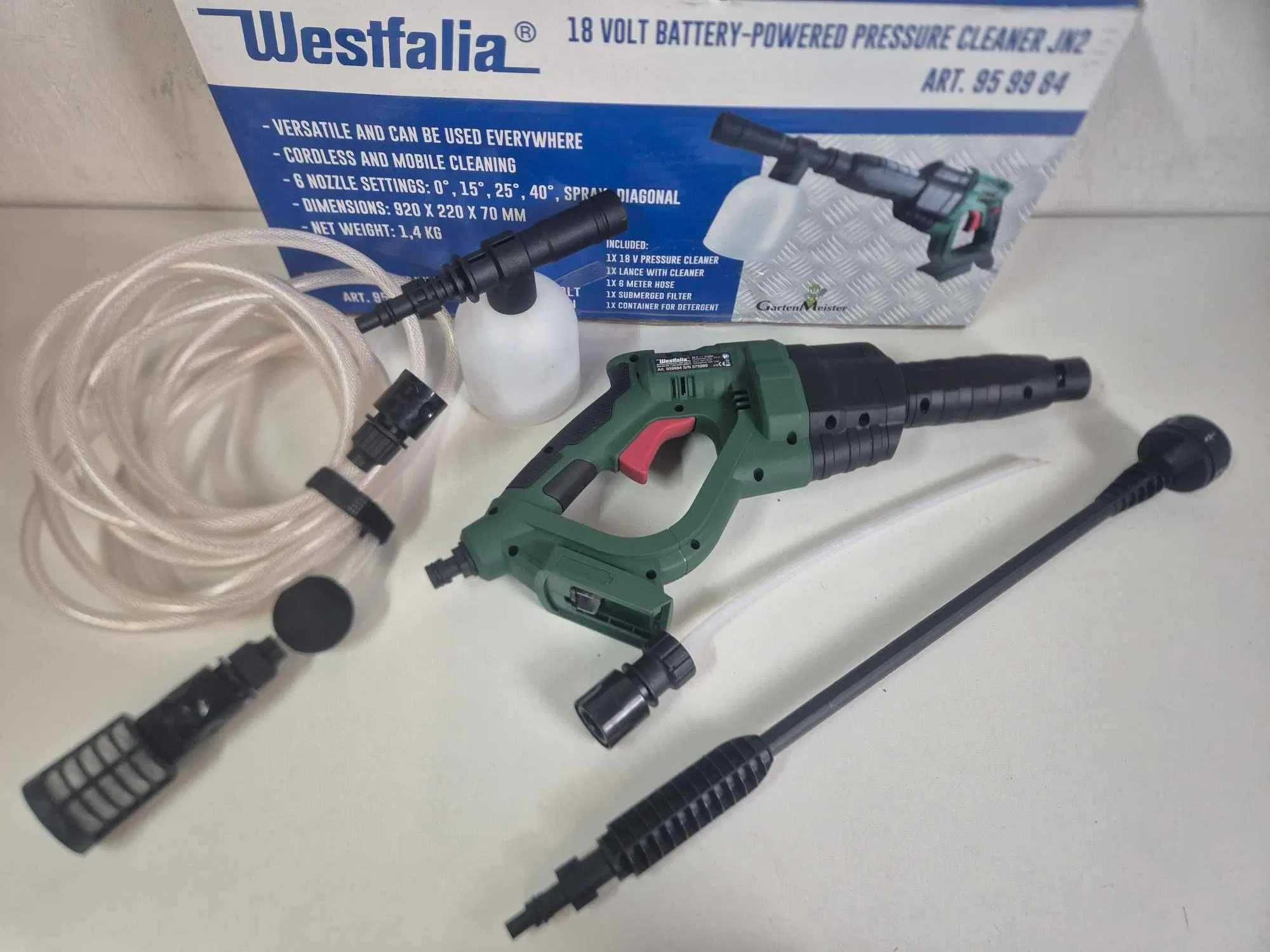 Myjka ciśnieniowa akumulatorowa Westfalia