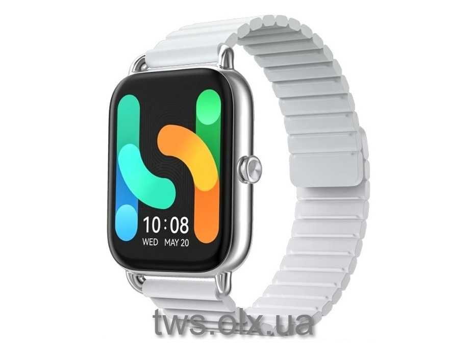 2 ремешка Хэйлоу smartwatches смарт-часы Haylou RS4 Plus Xiaomi серебр