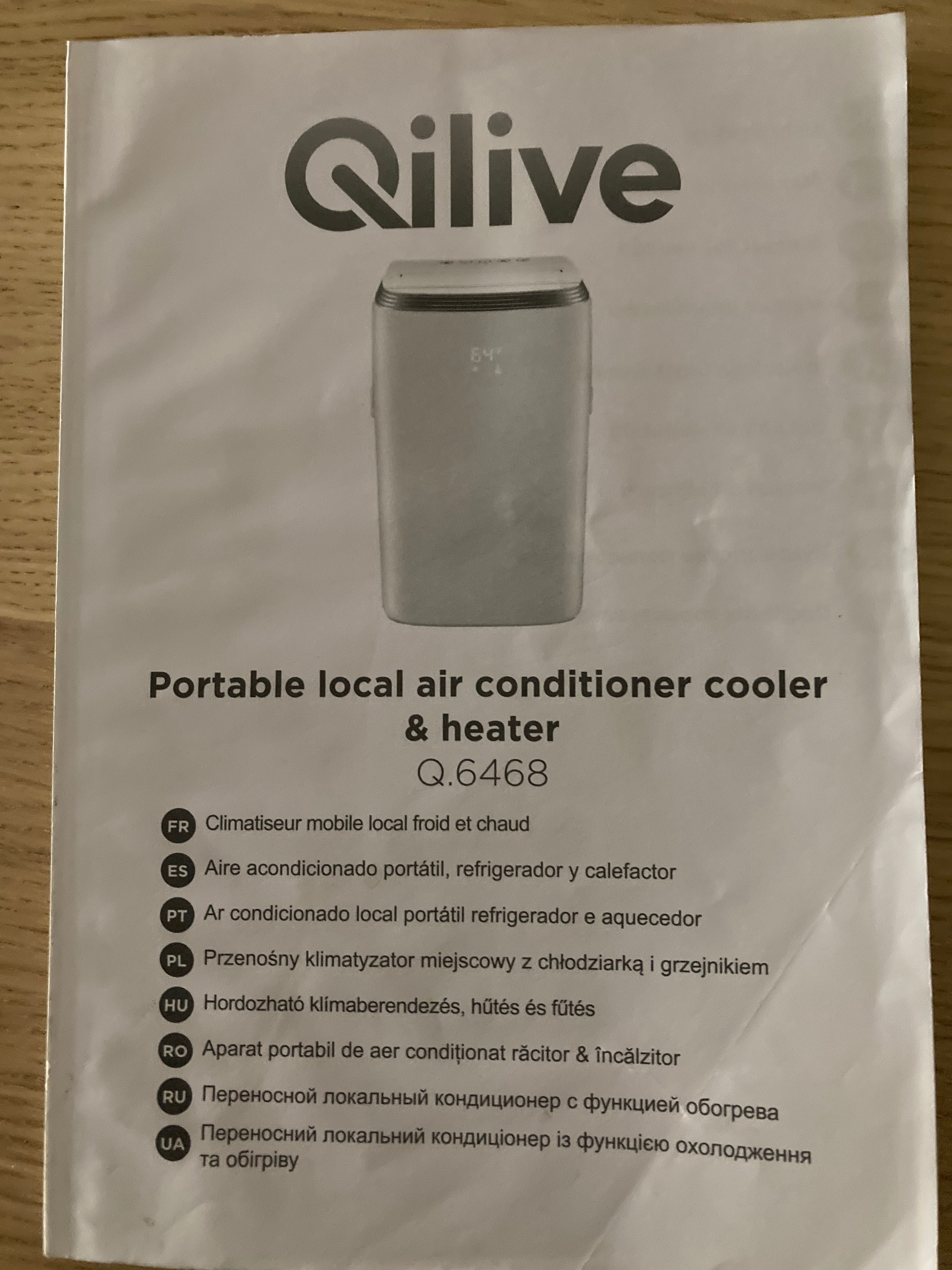 Ar Condicionado Portátil QILIVE branco modelo VR 102