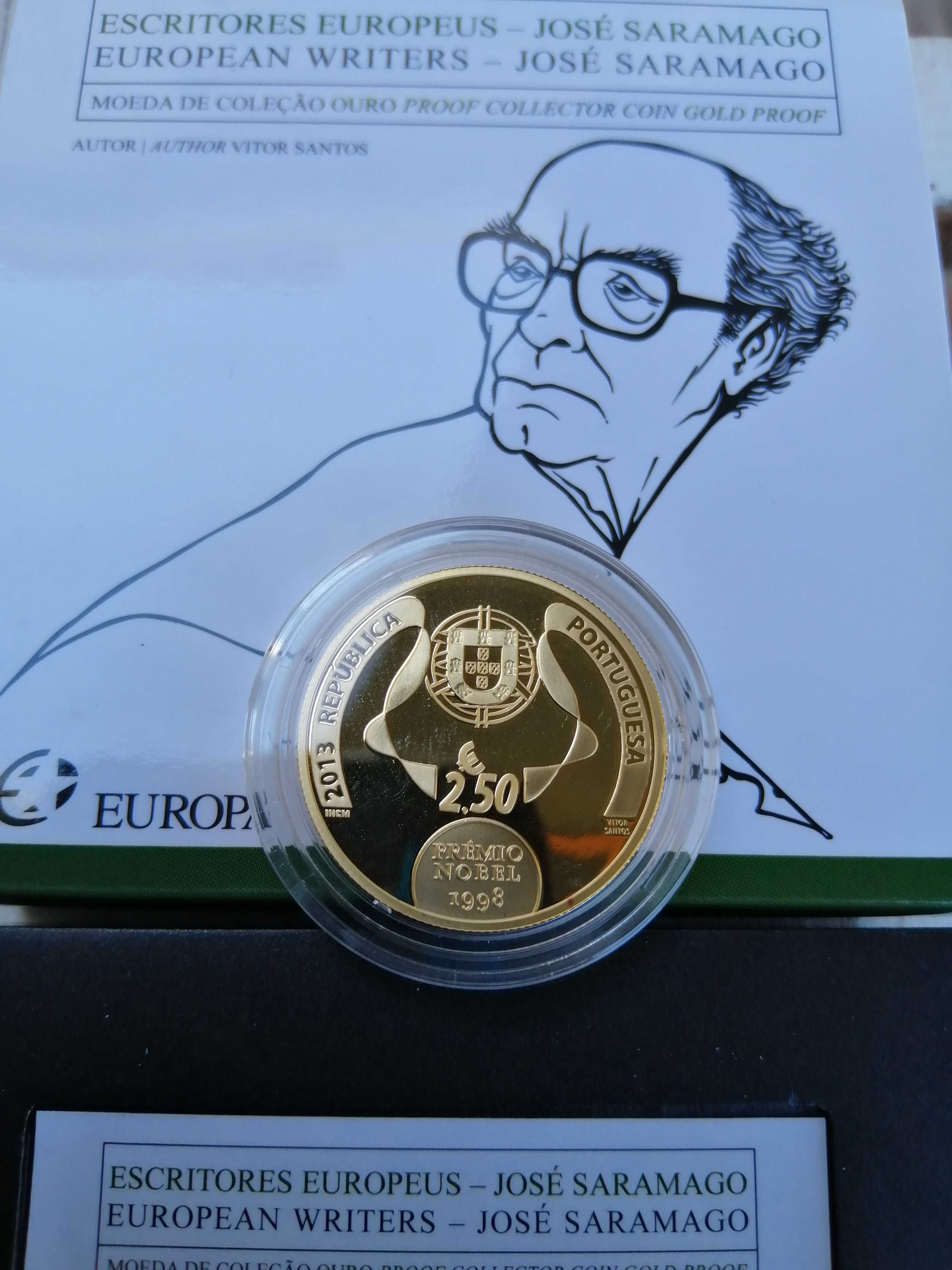 Moedas de ouro de 2,50 e 5,00 euros