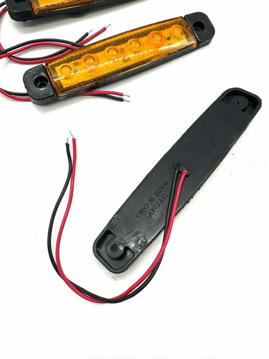 Obrysowe lampy pomarańczowe led 12 sztuk 9cm 12-24V