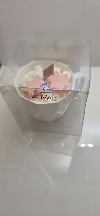 Tso Moriri duża świeca sojowa w kubku pomarańcza