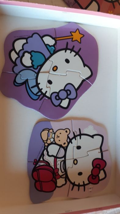 Puzzle da Kitty em cartão