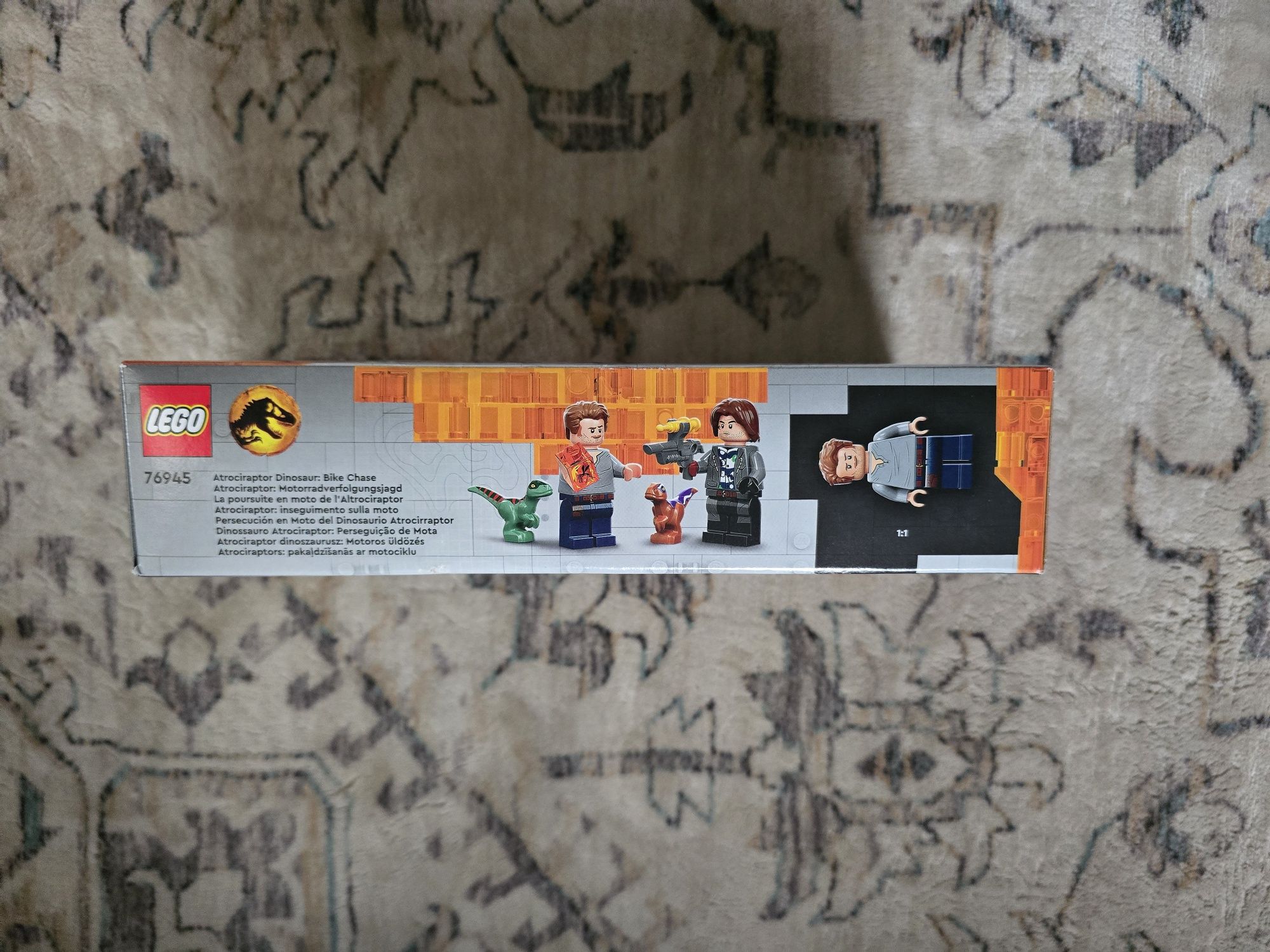 NOWE LEGO 76945 Jurassic World - Atrociraptor: pościg na motocyklu