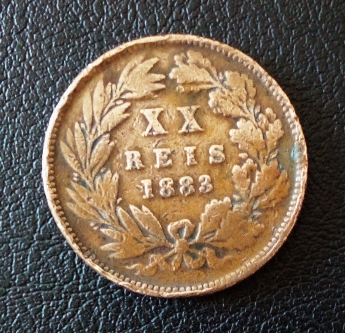 Moeda de 20 reis 1883