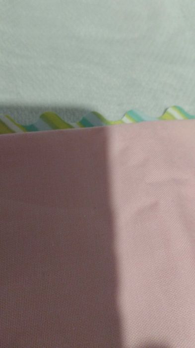 Fralda de bebê  100% algodão decorada com tecido e bordado e babete