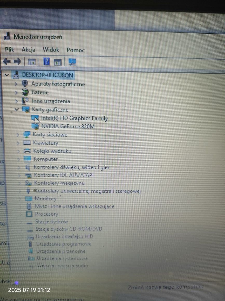 Laptop HP do gierek i interentu Karta Nvidia