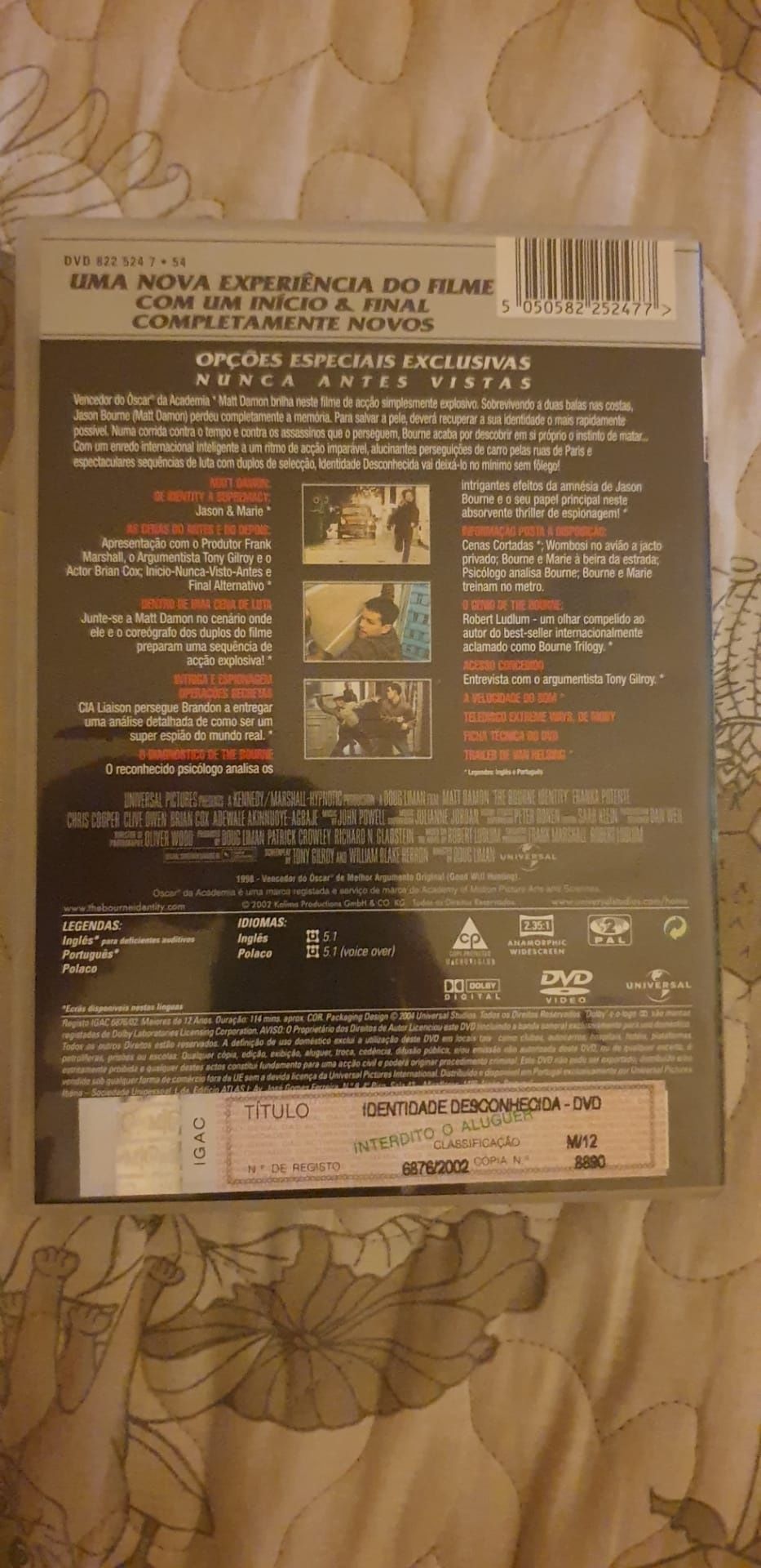 DVD Jason Bourne Identidade Desconhecida