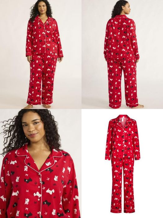 Женская фланелевая пижама домашний костюм Joyspun Америка размер М/L