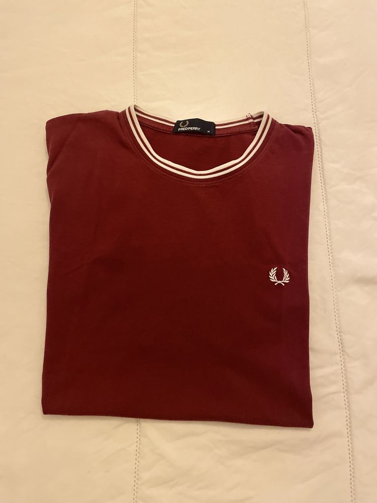 T Shirt Fred Perry Bordeaux