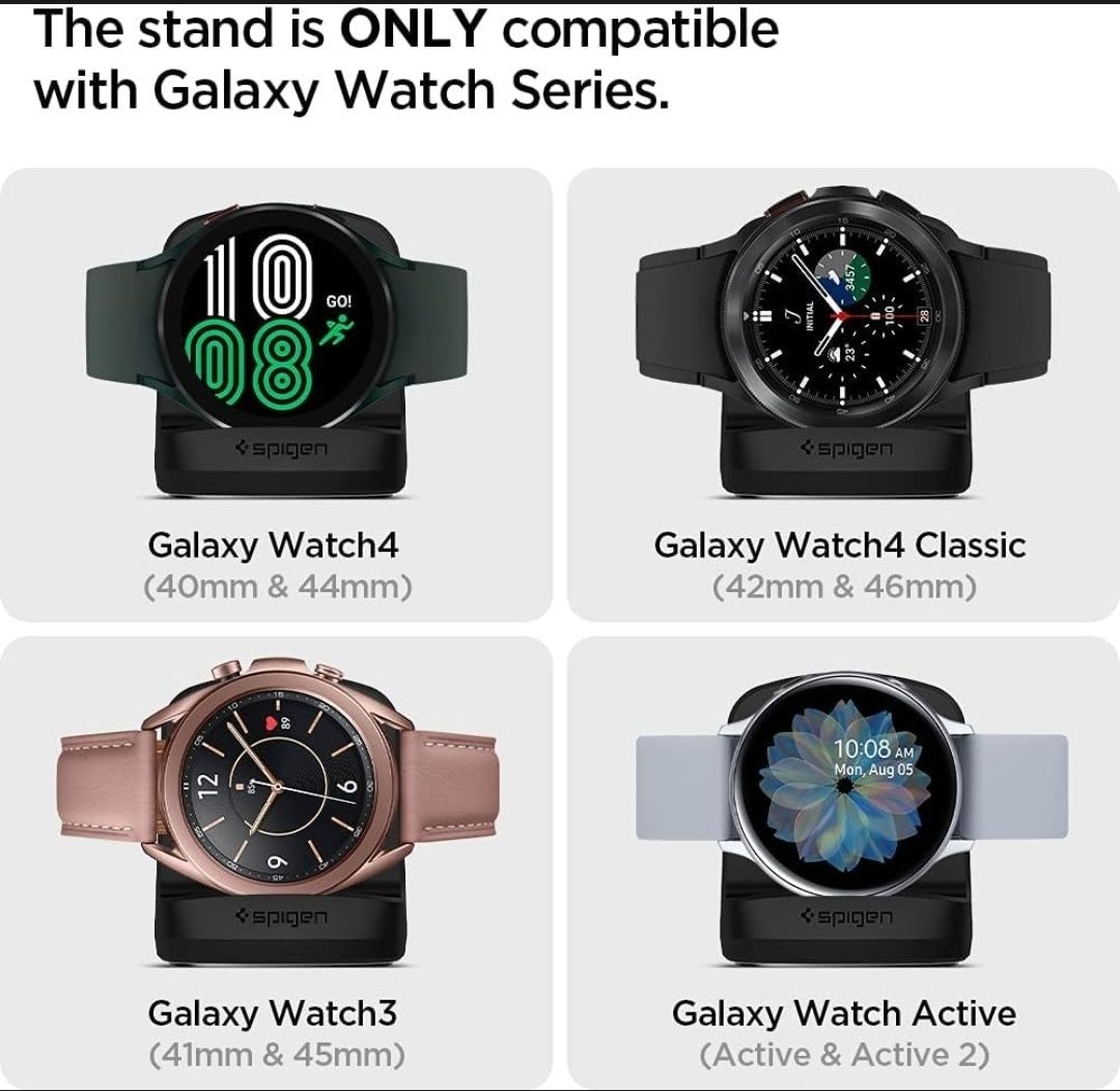 Spigen S352 Compatível com Galaxy Watch 4 base de carregamento