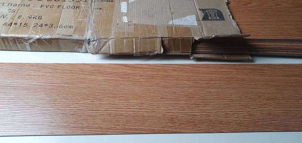 Panele winylowe PVC podłoga / ściana 18 szt. ok. 2,5 m² jasne drewno