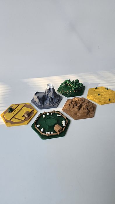 Catan 3D 19 płytek terenu