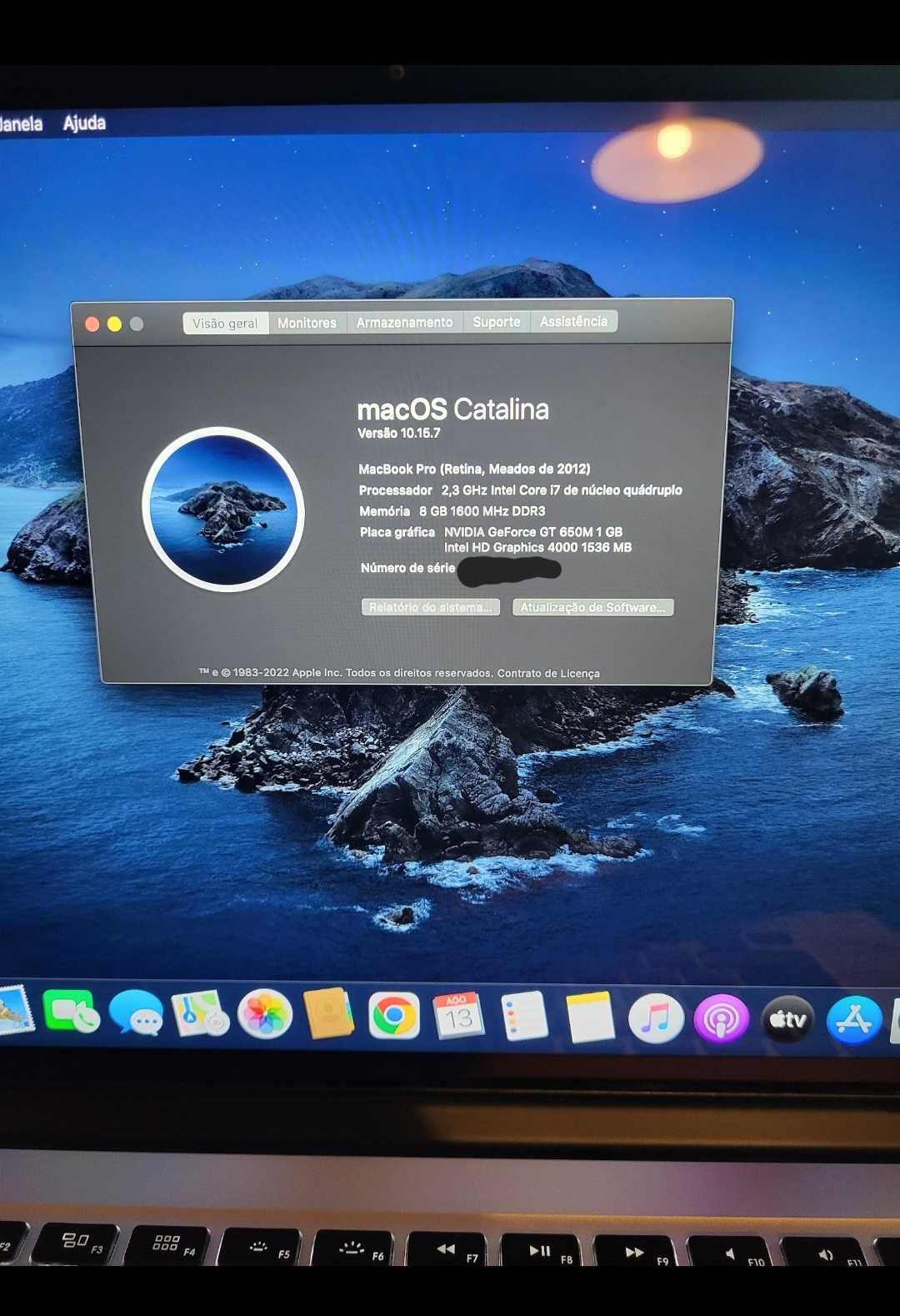 Macbook Pro 15" i7 Retina (Meados 2012)