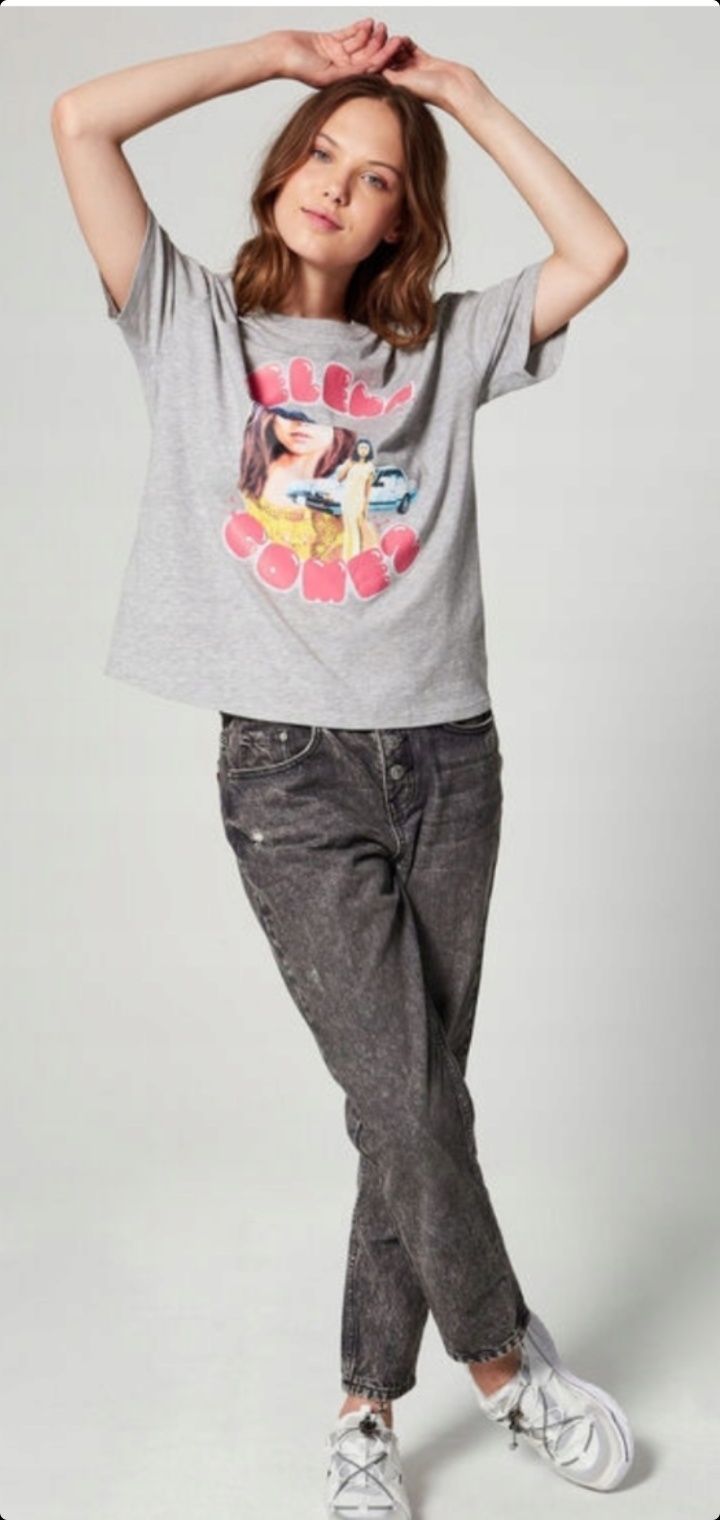 T- Shirt nowy marka Jennyfer nadruk Selena Gomez rozmiar XS