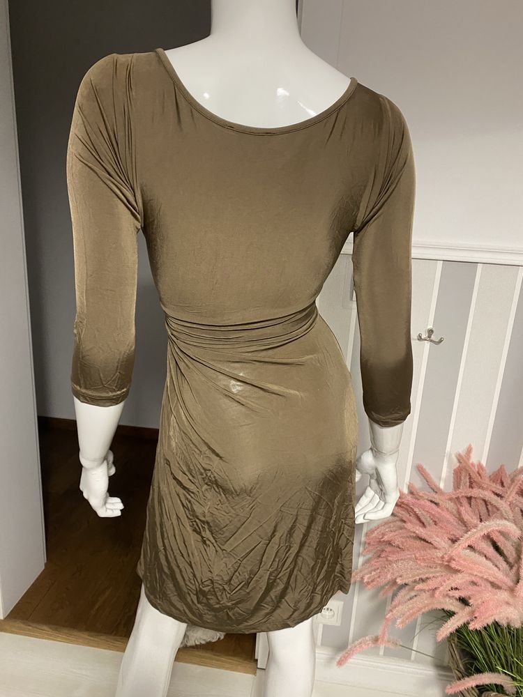 Elastyczna sukienka z dekoltem w serek Roberto Cavalli S