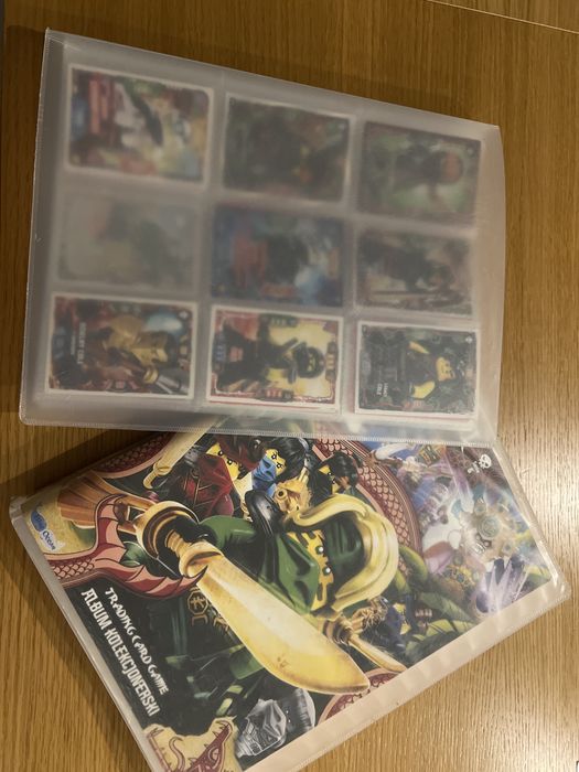 Pełny album kolekcjonerskich kart lego ninjago + ok.70 kart z albumem
