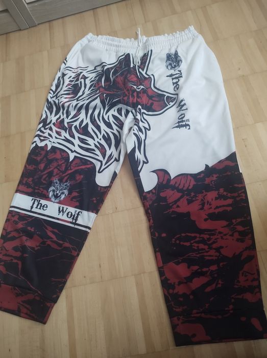 The Wolf spodnie męskie dresy rap hip-hop 6xl