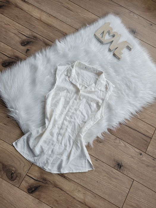 Bluzka letnia na guziki ecru xs hause