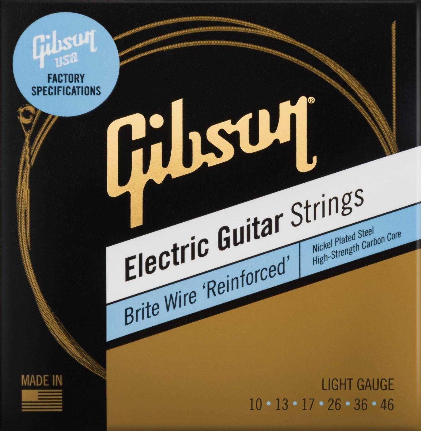 Struny do gitary elektrycznej 10-46 Gibson SEG-BWR10 LIGHT GAUGE