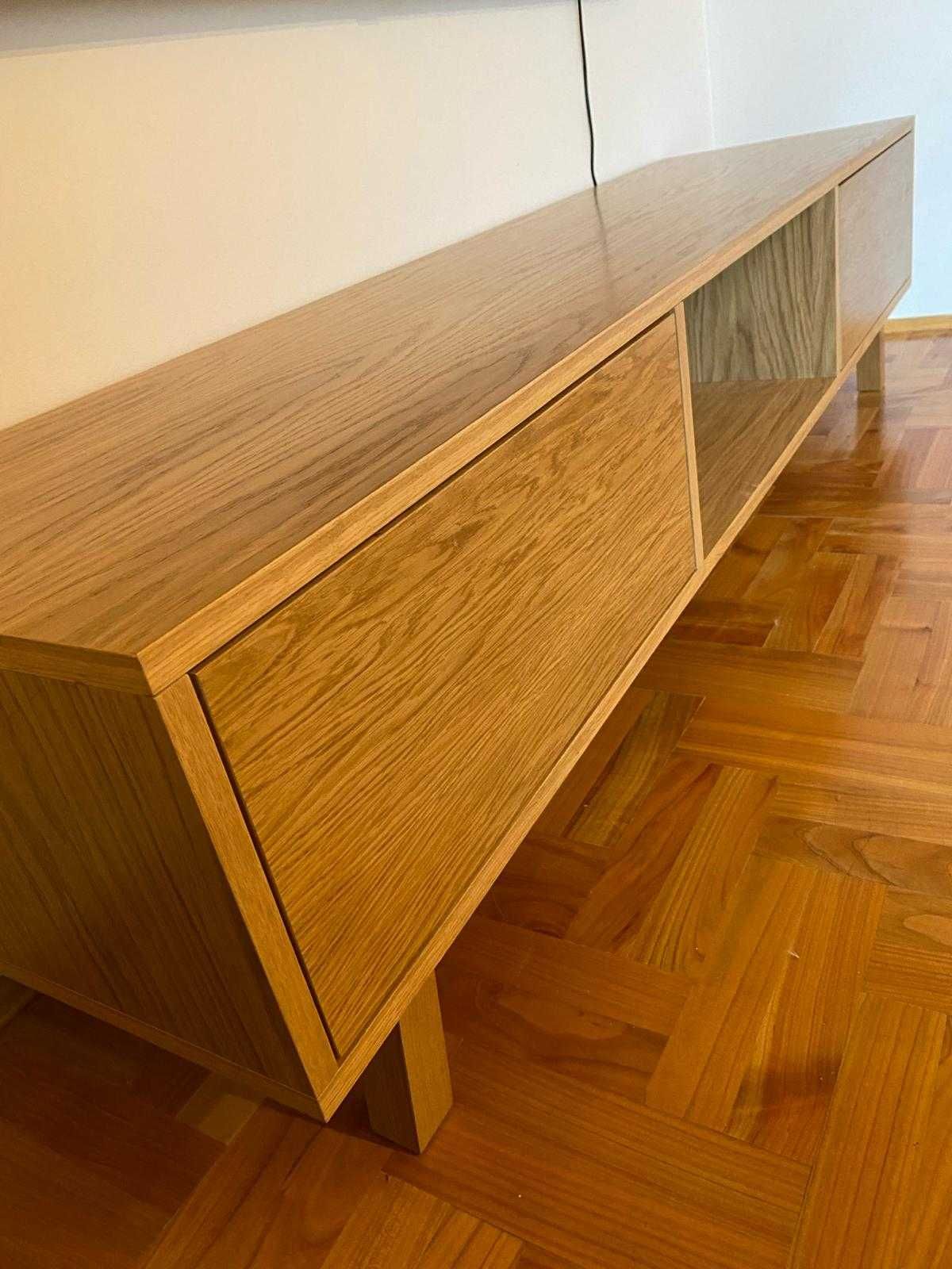 Szafka RTV z szufladami tip-on (push to open), do salonu, pod TV