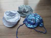 3 kapelusze, czapki na lato dla chłopca
