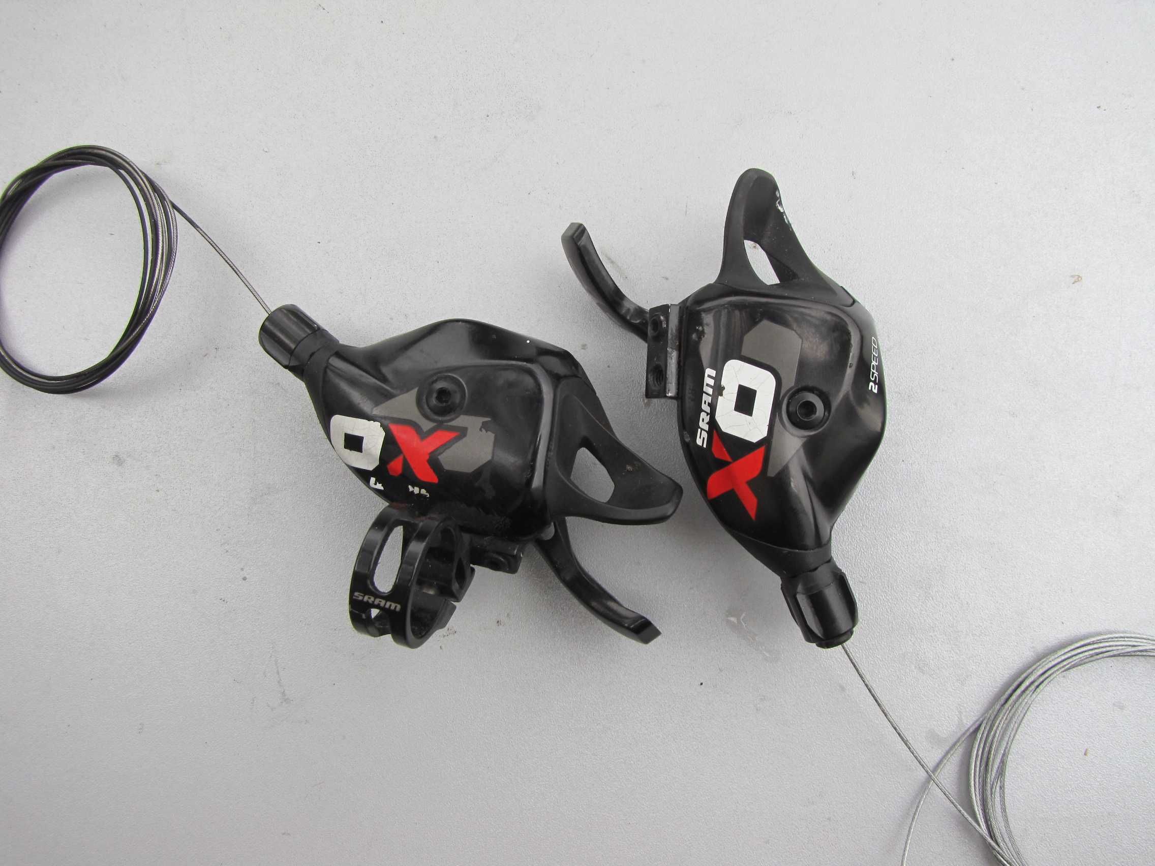 Topowe manetki SRAM X0 2x10 s. Ładna! Obejma!