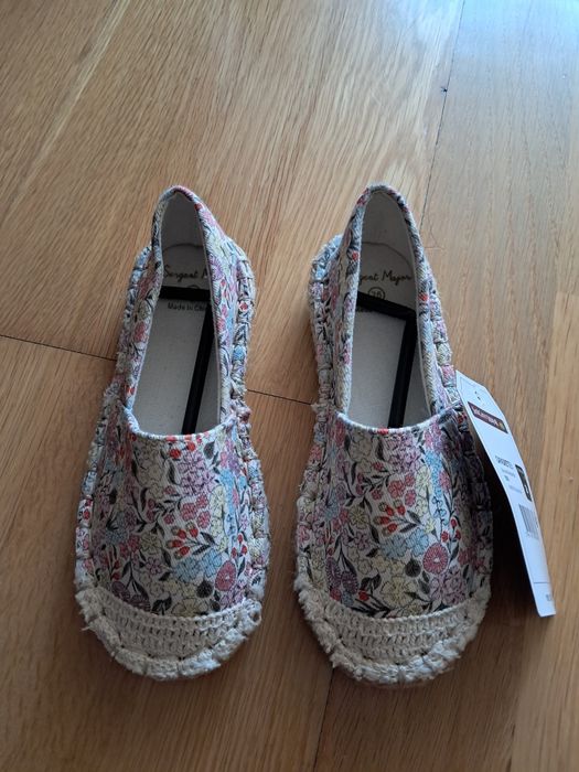 Alpargatas Sergent Major - Motivos florais tam. 26