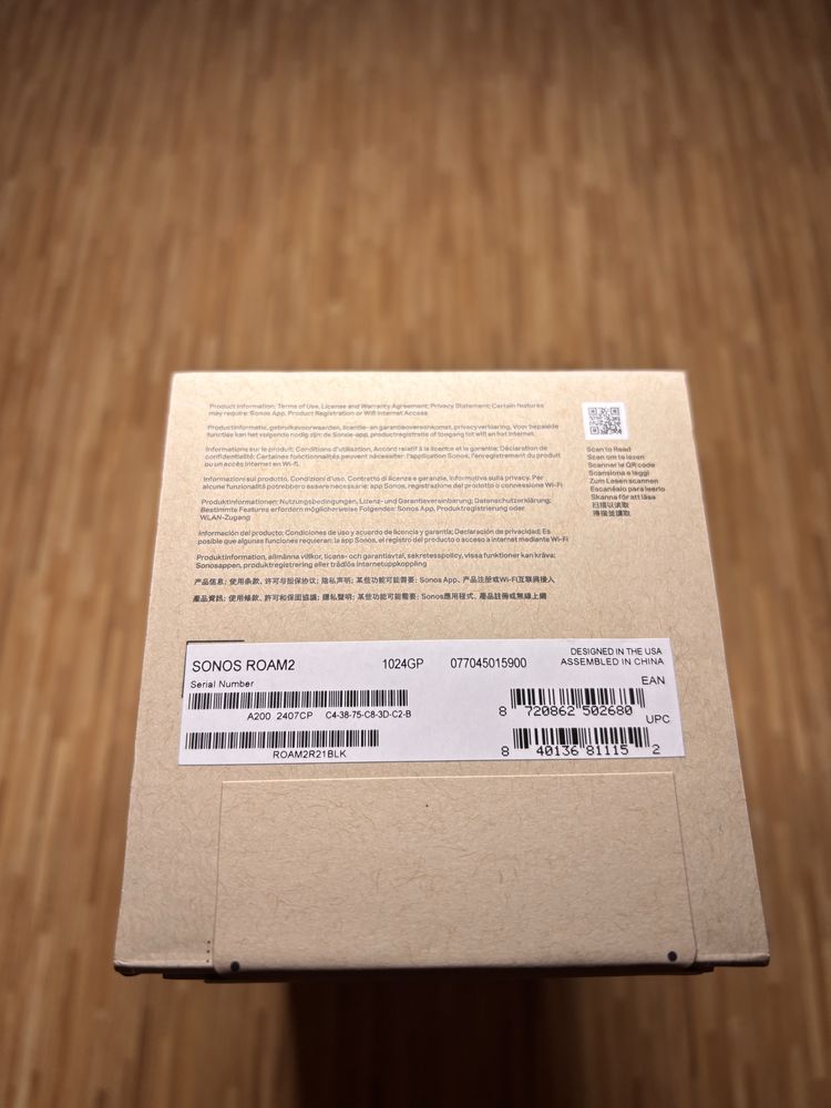 Glośnik przenośny bluetooth SONOS ROAM 2 - 2nd Gen - PL dystyrubucja