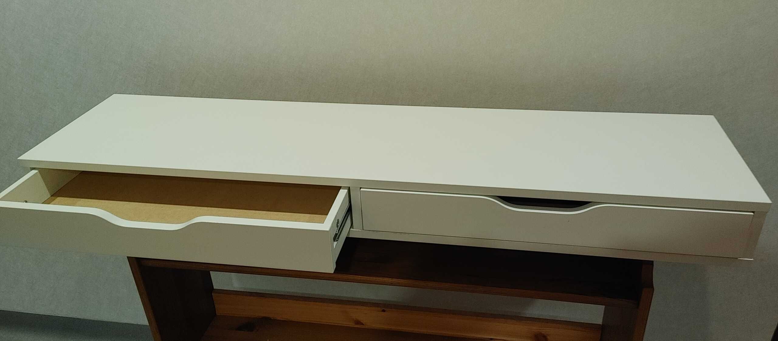 Biurko BRW-drewno-HEMNES IKEA -szafka IKEA-fotel IKEA-szafka Helmar