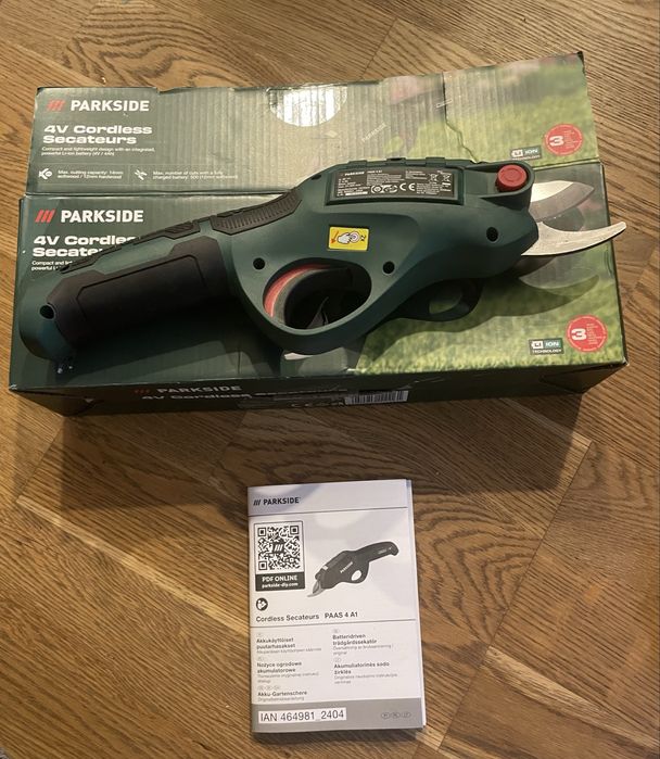Nożyce ogrodowe akumulatorowe PAAS 4 A1, Nożyce do gałęzi NOWE