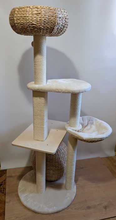 Laguna Drapak dla Kota Kremowy 83x74x160cm ZWROT MODYFIKOWANY DUŻY