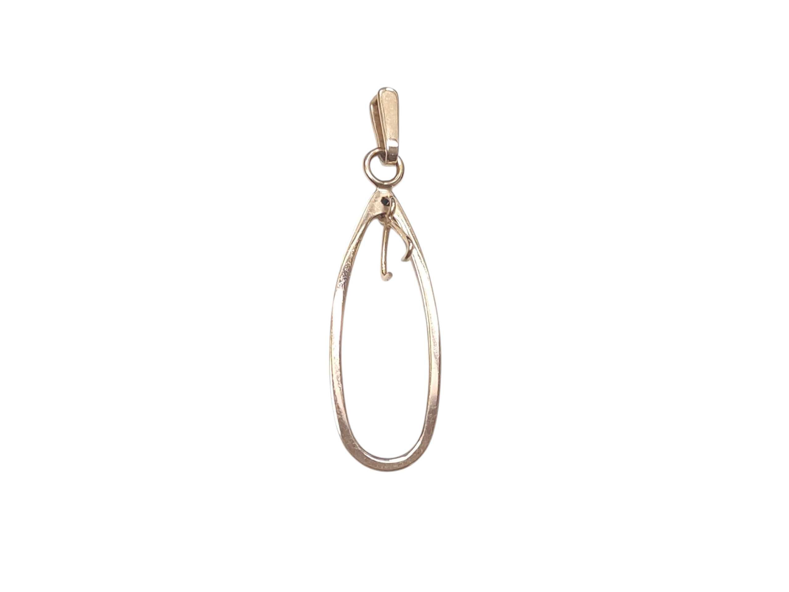 Złota Ciekawa Zawieszka - 583 / 1,24g 4,3cm