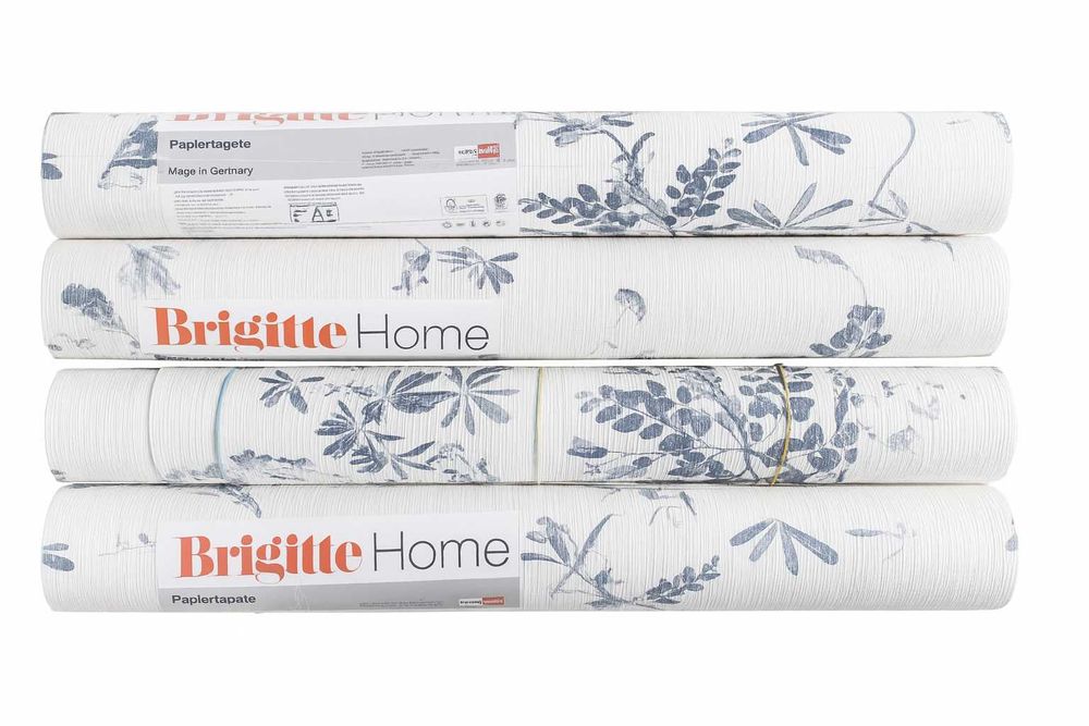 NOWA tapeta papierowa–Brigitte Home: 3 pełne rolki +1 niepełna GRATIS!