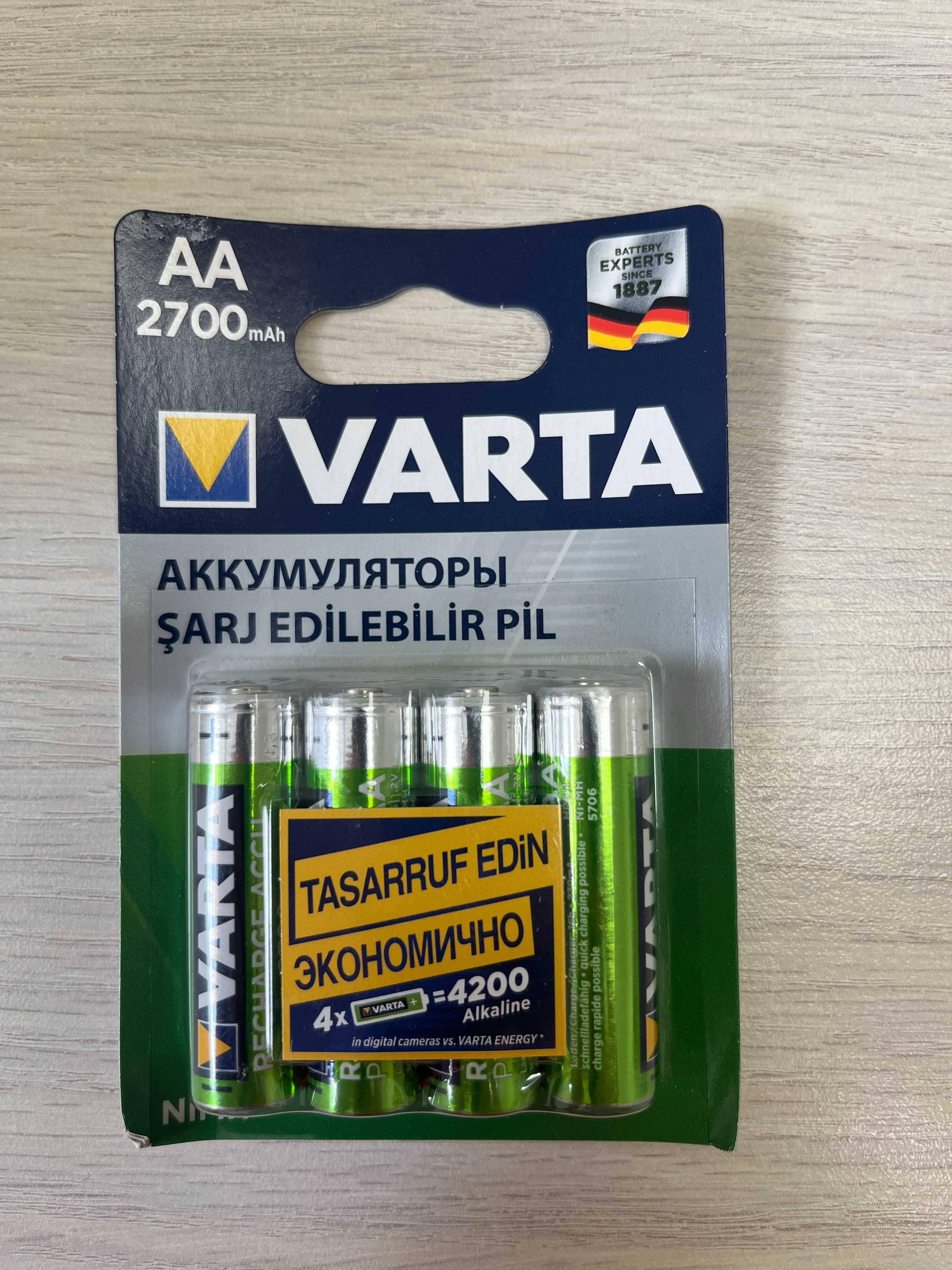 Аккумуляторы VARTA 5706 (АА6) Ni-MH 2700mAh (4шт)