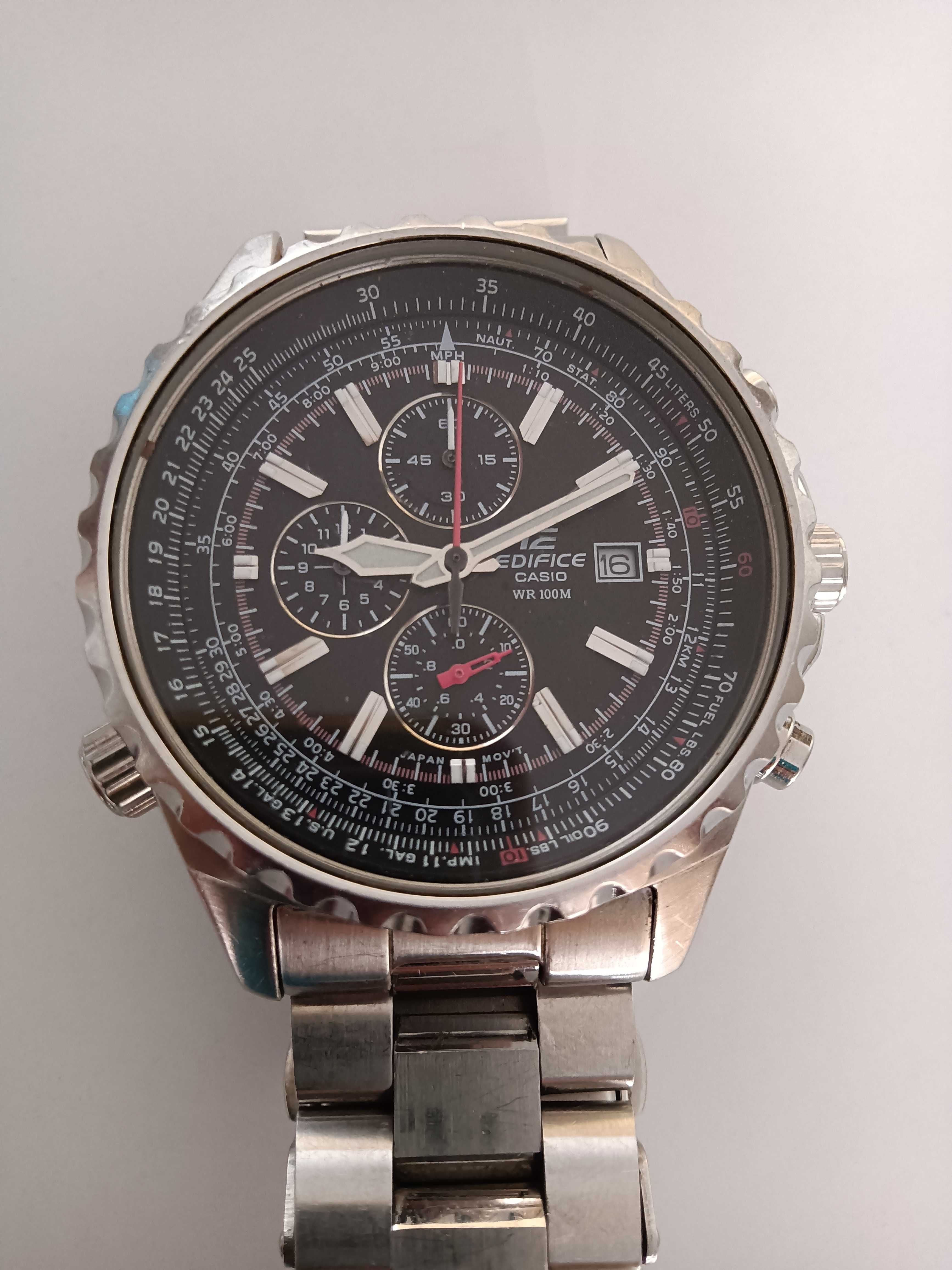 Relógio pulso homem Casio edifice tamanho grande em aço