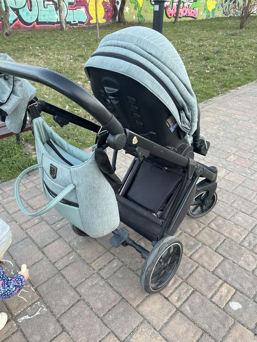 Gleboko spacerowy Wozek 2w1 Adamex belissa mieta gandola spacerowka