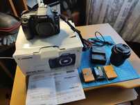 Canon EOS 80D 2020 box+EFS 18-55 + 3xAku + Grip+Torba nalot 6,5K
