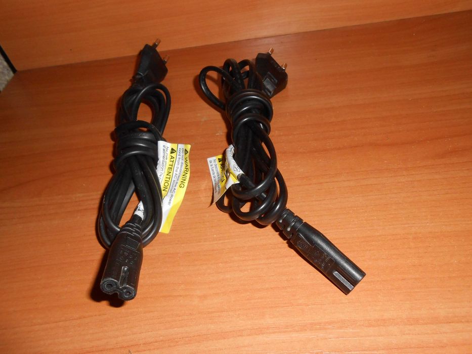 Шнур сетевой, шнур питания "восьмерка" 2pin длина - 1,8м