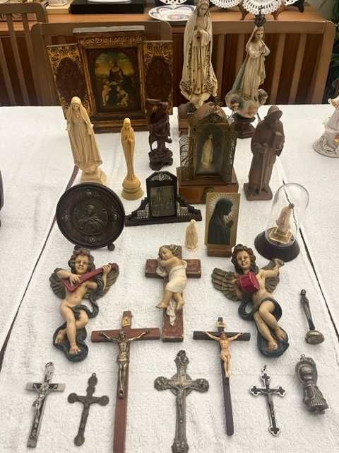 Conjunto de Imagens Religiosas Antigas em Excelente Estado!