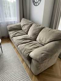 Kanapa sofa 3-osobowa typu amerykanskiego beż duża usa domoteka