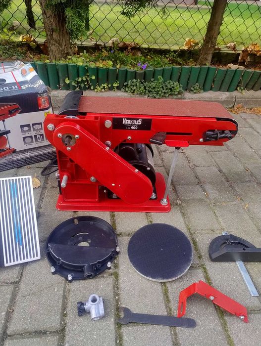 Szlifierka taśmowo tarczowa stołowa HEKULES H-DS 400