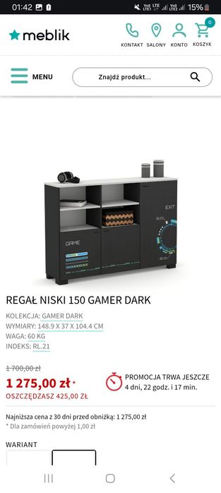 Zestaw dla pasjonata gier. Meble młodzieżowe z kolekcji gamer